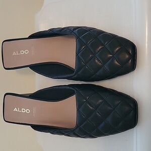 Aldo black mules